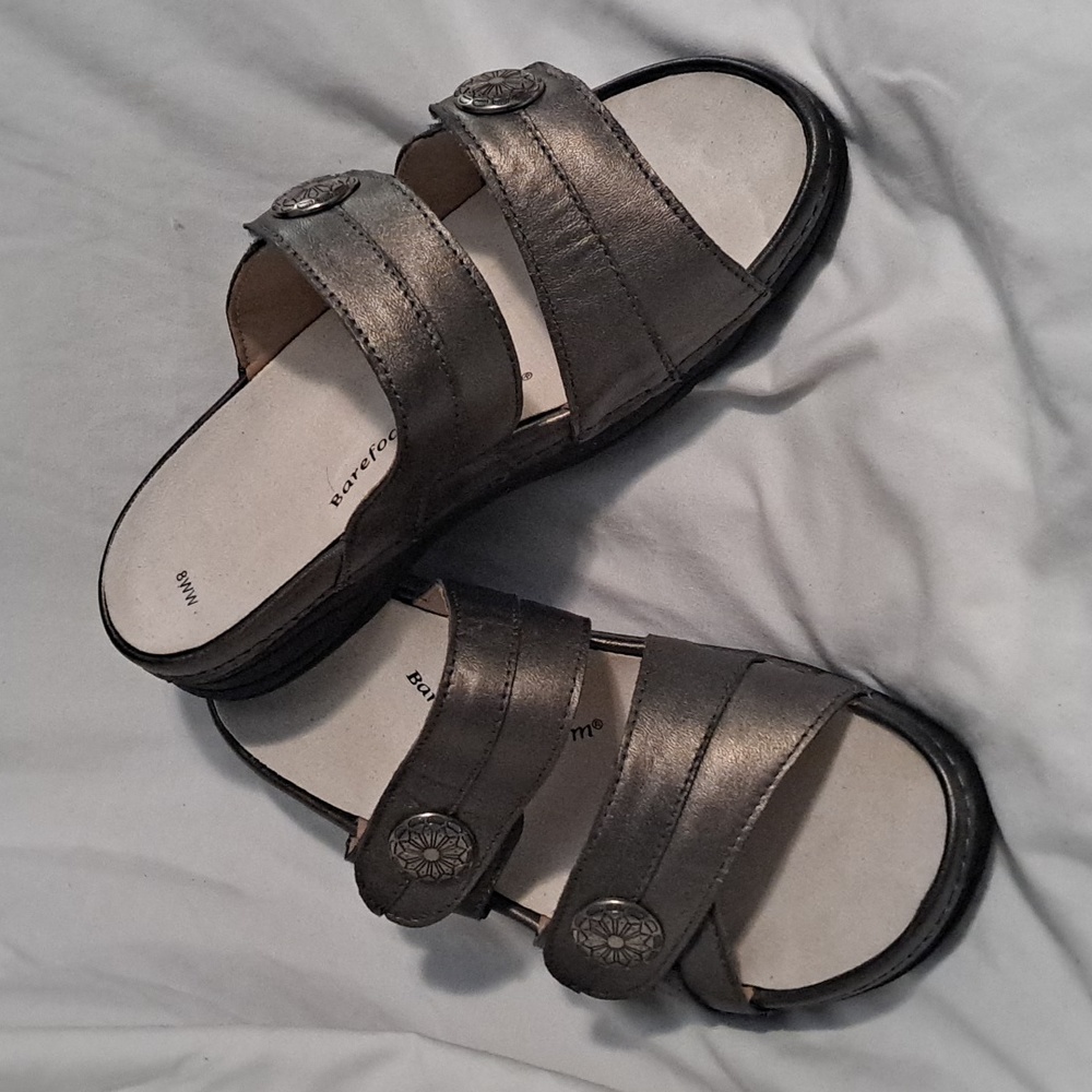 Barefoot freedom 8W silver sandals